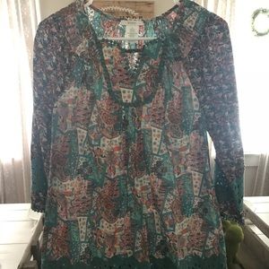 Easley printed Top